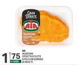 Tutto Risparmio Cash&Carry AIA Valdostana Cotoletta di filetto di pollo con scamorza offerta