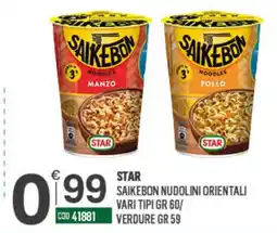 Tutto Risparmio Cash&Carry Star Saikebon nudolini orientali offerta