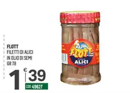 Tutto Risparmio Cash&Carry Flott filetti di alici offerta