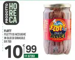 Tutto Risparmio Cash&Carry Flott filetti di alici offerta