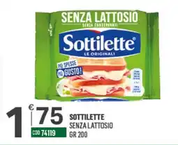 Tutto Risparmio Cash&Carry Sottilette senza lattosio offerta