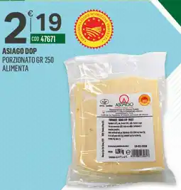 Tutto Risparmio Cash&Carry Asiago DOP offerta