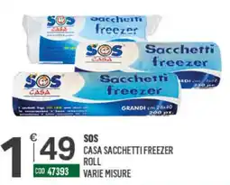 Tutto Risparmio Cash&Carry SOS sacchetti freezer offerta