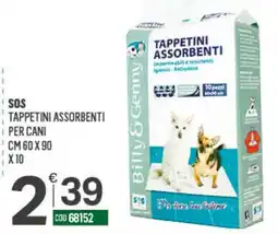 Tutto Risparmio Cash&Carry Tappetini assorbenti per cani Billy & Genny offerta