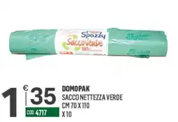 Tutto Risparmio Cash&Carry Sacco Verde Spazzy offerta