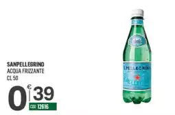 Tutto Risparmio Cash&Carry Sanpellegrino acqua frizzante offerta