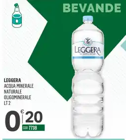 Tutto Risparmio Cash&Carry Leggera acqua minerale naturale oligominerale offerta