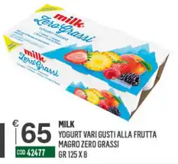Tutto Risparmio Cash&Carry Milk Yogurt Vari Gusti Alla Frutta offerta