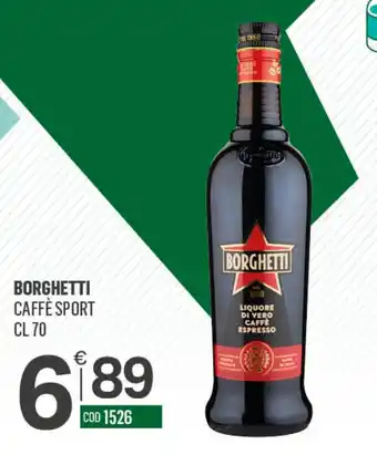 Tutto Risparmio Cash&Carry Borghetti Caffè Sport offerta