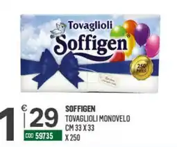 Tutto Risparmio Cash&Carry Tovaglioli Soffigen offerta