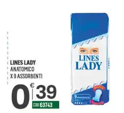 Tutto Risparmio Cash&Carry Lines Lady anatomico offerta