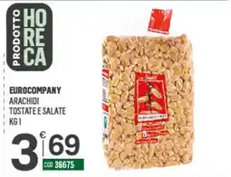 Tutto Risparmio Cash&Carry Eurocompany arachidi tostate e salate offerta