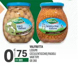 Tutto Risparmio Cash&Carry Valfrutta legumi ceci/lenticchie/fagiol vari tipi offerta