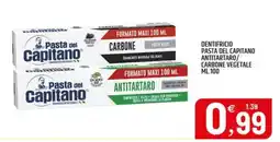 Ard Discount Pasta del Capitano dentifricio antitartaro/carbone vegetale offerta
