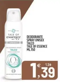 Ard Discount Deodorante spray unisex talco tale of essence offerta