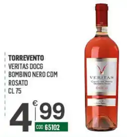Tutto Risparmio Cash&Carry Torrevento Veritas D.O.C.G. Bombino Nero C.D.M. Rosato offerta