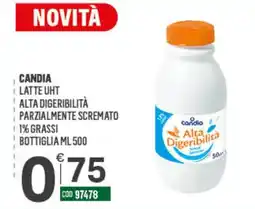 Tutto Risparmio Cash&Carry Candia latte UHT alta digeribilità parzialmente scremato offerta