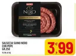 Ard Discount Salsiccia Suino Nero con Pepe offerta