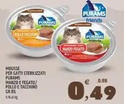 Ard Discount Mousse per gatti sterilizzati Purams Manzo e Fegato offerta