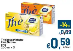 Qui Discount Thè pesca/limone Idea Natura offerta