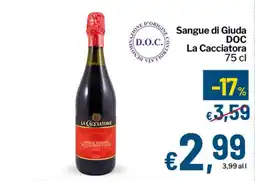 Qui Discount Sangue di Giuda DOC La Cacciatore offerta