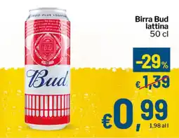 Qui Discount Birra Bud offerta