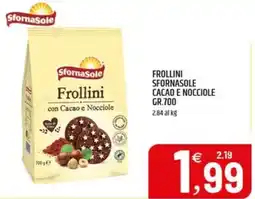 Ard Discount Frollini Sfornasole con Cacao e Nocciole offerta