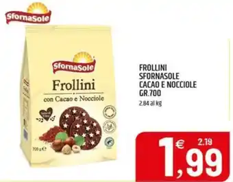 Frollini Sfornasole con Cacao e Nocciole