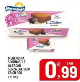 Ard Discount Merendina Sfornasole al cacao senza lattosio offerta