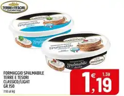 Ard Discount Formaggio spalmabile Terre e Tesori classico offerta
