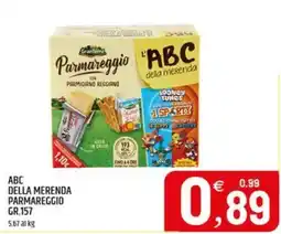 Ard Discount ABC della merenda Parmareggio offerta