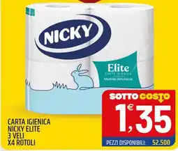 Ard Discount Carta igienica Nicky Elite offerta