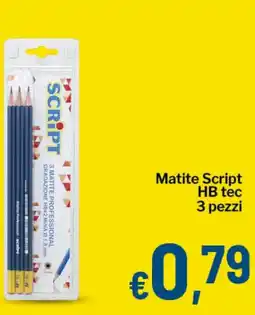 Qui Discount Matite Script HB tec offerta
