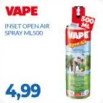 Vape inset open air spray
