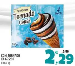 Ard Discount Ice Cream Tornado Cones offerta