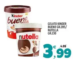 Ard Discount Gelato Kinder Bueno Nutella offerta
