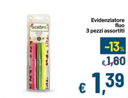 Qui Discount Script evidenziatori colori fluo offerta