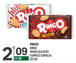 Tutto Risparmio Cash&Carry Pavesi Ringo Vaniglia/Cacao offerta