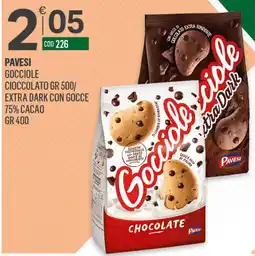 Tutto Risparmio Cash&Carry Gocci ole Pavesi Chocolate offerta