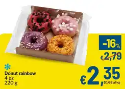 Qui Discount Donut rainbow offerta