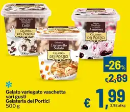 Qui Discount Gelato variegato vaschetta vari gusti Gelateria dei Portici offerta
