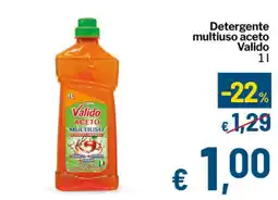 Qui Discount Detergente multiuso aceto Valido offerta