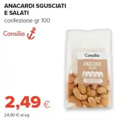 Oasi Anacardi sgusciati e salati Consilia offerta