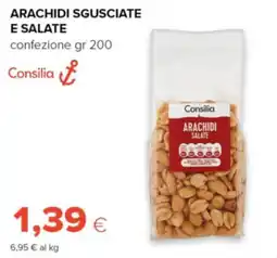 Oasi Arachidi sgusciate e salate Consilia offerta
