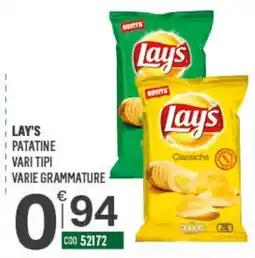 Tutto Risparmio Cash&Carry Lay's patatine offerta