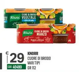 Tutto Risparmio Cash&Carry Knorr Cuore di Brodo Vari Tipi offerta