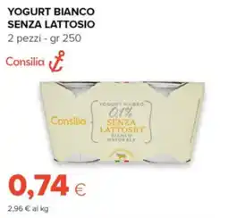 Oasi Yogurt bianco senza lattosio Consilia offerta