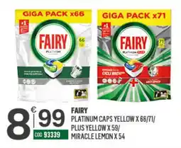 Tutto Risparmio Cash&Carry Fairy Platinum Caps Yellow offerta