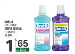 Tutto Risparmio Cash&Carry Oral-B collutorio denti e gengive/fluorinse offerta