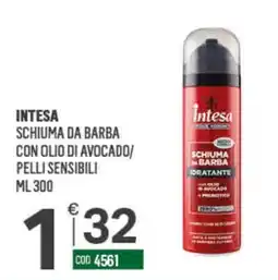 Tutto Risparmio Cash&Carry Intesa schiuma da barba offerta
